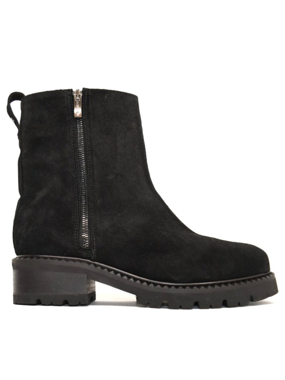 New! La Canadienne Crew Waterproof Suede Ankle Boots Black 8.5M DD546 Made Italy